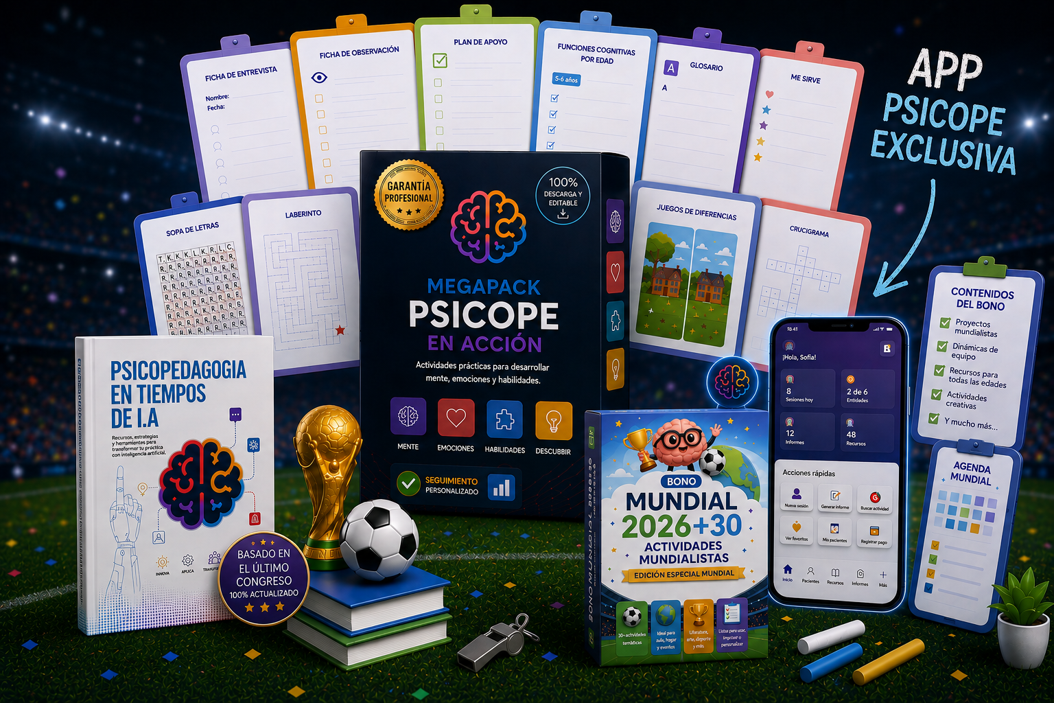 KIT COMPLETO + BONOS + PSICOPEDAGOGIA EN TIEMPOS DE I.A